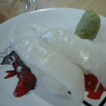 長崎港宝洋丸 - えんがわ、２３０円。１０５円のえんがわとは比べ物にならない程、ネタが良い！