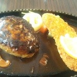 Hambagu Ando Suteki Roro - ハンバーグ＆エビカツのランチ 800円