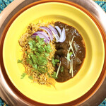 マンダニ　インドカレー - 2022/08/13の定時食
                                ビリヤニ王者のバスマティと
                                カレー王者のカレー