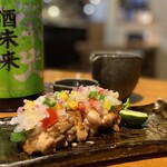 Tachikawa No Kemuri - 鶏もも肉炙り焼き　夏野菜おろし