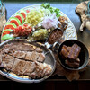 メキシコビーフ鉄板食堂 アプレシオ - ビーフタコスセット リブロースステーキ 200gとポークタコスのポーク