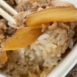 吉野家 - 『テイクアウト牛丼(並盛)』のご飯