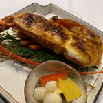 料亭旅館 竹千代 - 焼き物 大海老素味噌焼き