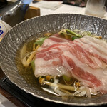 料亭旅館 竹千代 - 台の物 黒豚の小鍋