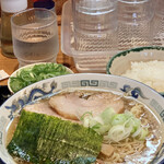 中華蕎麦 春馬 - 朝ラーセット（普）に九条ねぎTP