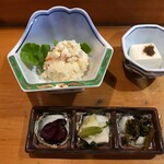 Ikesu Ajibaka - 活鯵さしみ定食（1,150円）