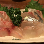 鳥半・魚半 - 刺身盛り合わせ　一人前