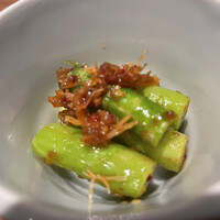 桃仙閣 東京 - アスパラ　XO醬和え　ハーフ