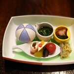 草菴 - 1日目夕食:前菜