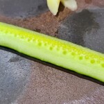 鮨匠 のむら - ㉛胡瓜
      水分たっぷりでジューシーな胡瓜、ほんのり甘みも感じます