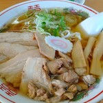 喜多方ラーメン 天高盛 - ラーメン　刻み　普通