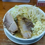 Ramen Tomi Jirou - ラーメン　300g　ニンニク、野菜普通　アブラ抜き