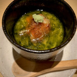 Miyagino Sakanato Akazuno Osushi Sakanagasakana - 鰻と生海苔の冷製茶碗蒸し