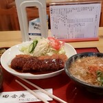 田舎庵 - ビーフカツ定食