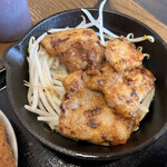 わ楽 - 豚バラニンニク焼き(ハーフ)