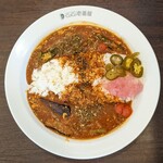 CoCo壱番屋 - 料理写真:スパイスカレーチキン夏ベジ 大盛り 5辛 1,180円