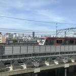 Kokusan Gyuu Tan Tabe Houdai To Takujou Mugen Remonsawa Meibutsuya - 電車が見える！！