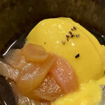 Shiojiri Sutoa - _STORE定食(\1,450) デザート：とうもろこしとルバーブのブランマンジェ