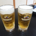 白滝旅館 - ドリンク写真:生ビール