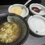 Yakiniku Senta Hakata Harami Tasu - 無料のタレや調味料たち