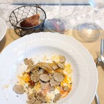 La Brianza - きのこの季節に登場する掛けタイプのトリュフグラタン。スペシャル感満載☆☆ほんと大好き