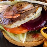 Crikey Cafe - Rib Fillet Works Burger