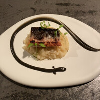 S'ACCAPAU - イタリア産カルナローリ米　鰻　バルサミコ酢　茄子