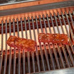 にく稲 - 赤身肉の味噌玉焼