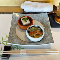 難波 鮨 栞庵 やましろ - 胡麻豆腐と南蛮漬け