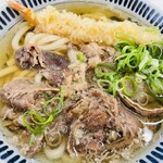 万福うどん - 肉海老天うどん