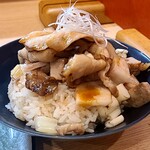 中華そば 深緑 - もろみポーク丼480円