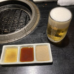 Yakiniku Akarenga - 3種類の焼肉たれ