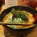 会津ラーメン 和 - 濃厚味噌ラーメン（5辛）