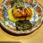 湊 - お餅ONフォアグラ海苔巻き