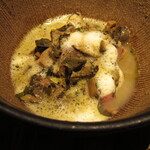 yokoyama - 熊本赤牛 つぶ貝 ヤマドリタケ サフランのソース