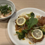 Gasuto - レモンチキンバターソテー＆海老と山芋オクラ豆腐