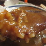 にこみ　鈴や - カレー to 〆にお茶￥200（帰宅後、写真で確認。サービスではなかったみたい＾＾；）