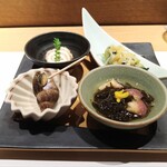 恵比寿 鮨 栞庵 やましろ - 前菜盛り合わせ