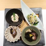 恵比寿 鮨 栞庵 やましろ - 前菜盛り合わせ