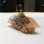 恵比寿 鮨 栞庵 やましろ - あじ