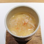 恵比寿 鮨 栞庵 やましろ - かに餡かけ茶碗蒸し