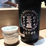 恵比寿 鮨 栞庵 やましろ - 冷酒(岐阜・三千盛)