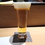 恵比寿 鮨 栞庵 やましろ - プレミアム生ビール熟撰