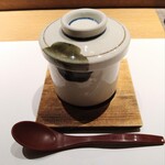 恵比寿 鮨 栞庵 やましろ - かに餡かけ茶碗蒸し