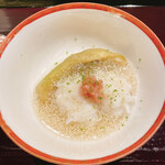 水光庵 - 賀茂茄子と鱧、鱧の子のお椀