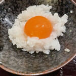 水光庵 - 卵ご飯。牛ソボロもかけて頂きました