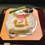 水光庵 - 胡麻豆腐と枝豆、じゅん菜