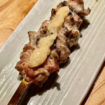 とり茶太郎 - 白玉葱のソースが乗って旨味が倍増したはらみ　これも今日一番を争います