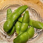 とり茶太郎 - ただの枝豆じゃない　山椒出汁オイルに浸して香りと味わいが増した枝豆です　自宅でも作り置きしてます