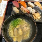 鮨・酒・肴 杉玉 - 握り＋塩ラーメン